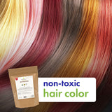 Cosmic Element USDA Organic Henna Hair & Beard Color / Dye - Chemicals Free Hair Coloring Powder with Assorted Shades (4oz, Light Brown) - CosmicElement