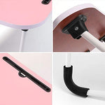 Cosmic Element Foldable Laptop Table, Portable Laptop Bed Tray Table Folding Dormitory Table Notebook Stand Reading Holder Breakfast Serving Bed Tray with Tablet Slots for Bed/Couch- Wood - CosmicElement