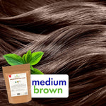 Cosmic Element USDA Organic Henna Hair & Beard Color / Dye - Chemicals Free Hair Coloring Powder with Assorted Shades (4oz, Light Brown) - CosmicElement